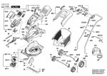 Bosch 3 600 H81 E00 Rotak 34 LI Lawnmower Spare Parts